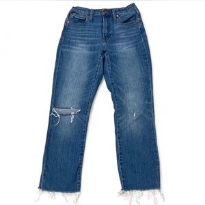 Madewell The High Rise Slim Crop Boy Jean Women’s 25 Classic Distressed Denim